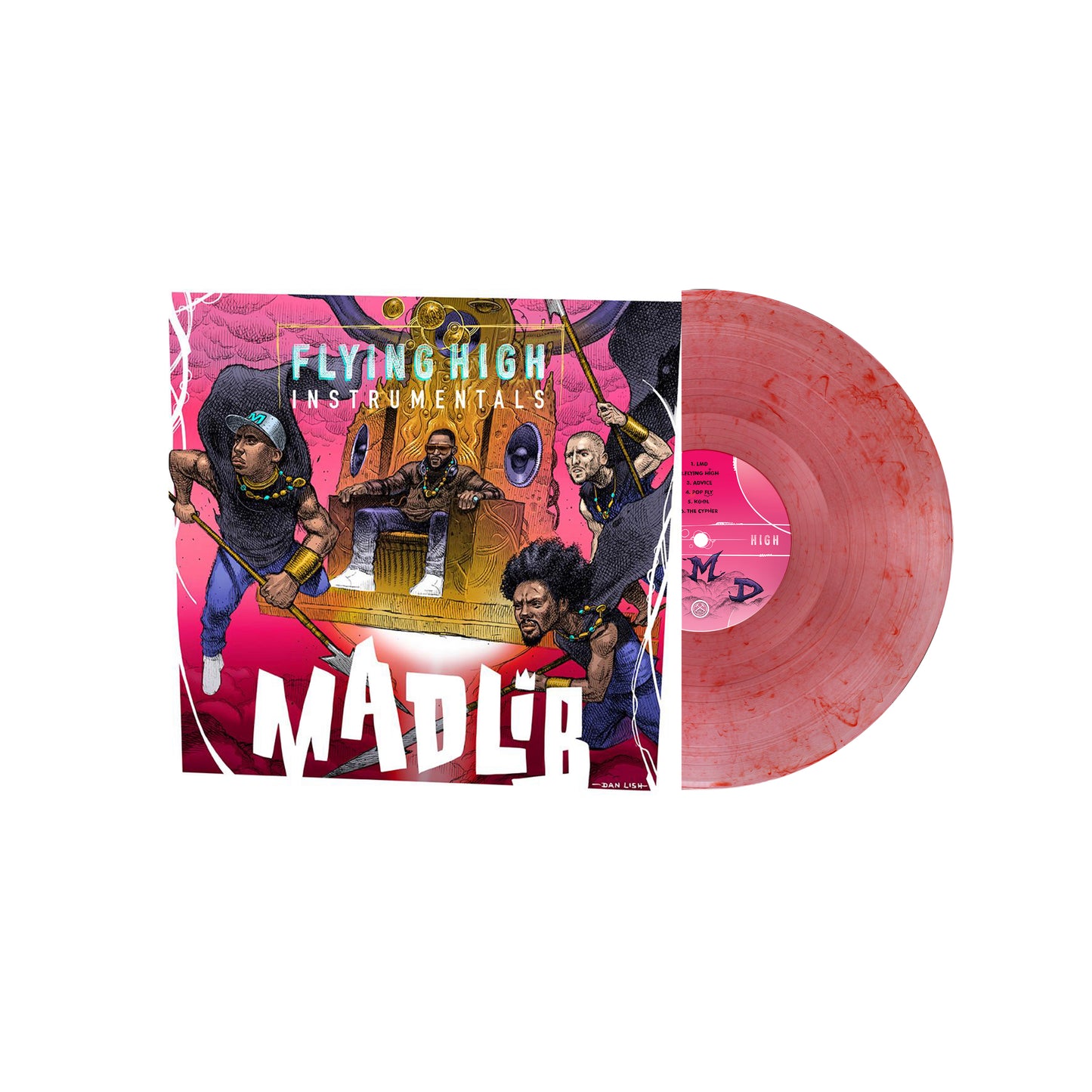 Madlib - Flying High Instrumentals (LP - Red & Clear Marble Vinyl - Bang Ya Head Exclusive)